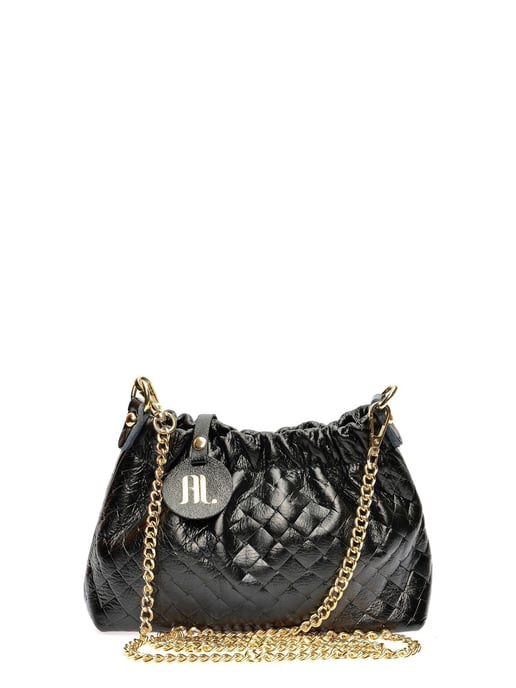 Anna Luchini Schwarz Rindsledertasche - Image 1