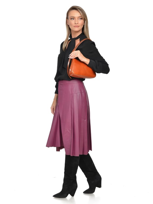Isabella Rhea Braun Rindsledertasche - Image 5