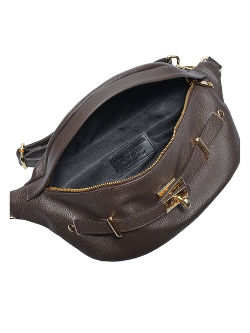 Anna Luchini Kastanienbraun Rindsledertasche - Image 4
