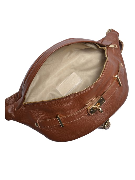 Anna Luchini Kastanienbraun Rindsledertasche - Image 4