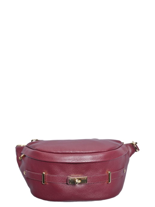 Anna Luchini Weinfarbe Rindsledertasche - Image 1