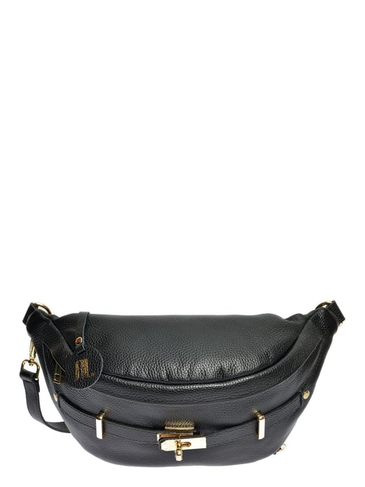 Anna Luchini Schwarz Rindsledertasche - Image 1