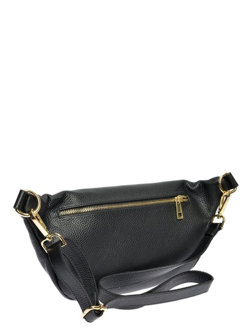 Anna Luchini Schwarz Rindsledertasche - Image 2