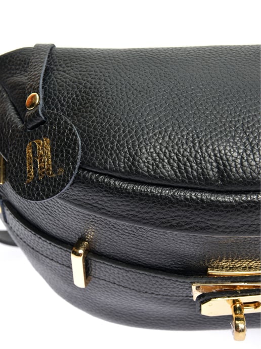 Anna Luchini Schwarz Rindsledertasche - Image 3