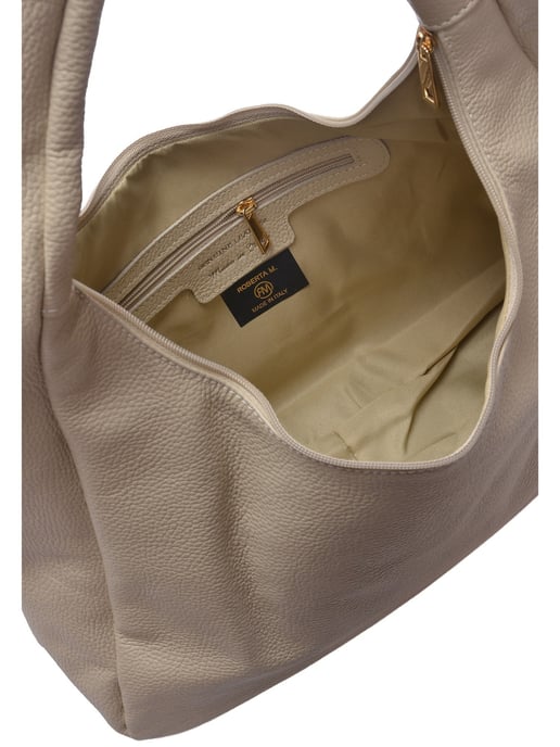 Roberta M Beige Rindsledertasche - Image 4