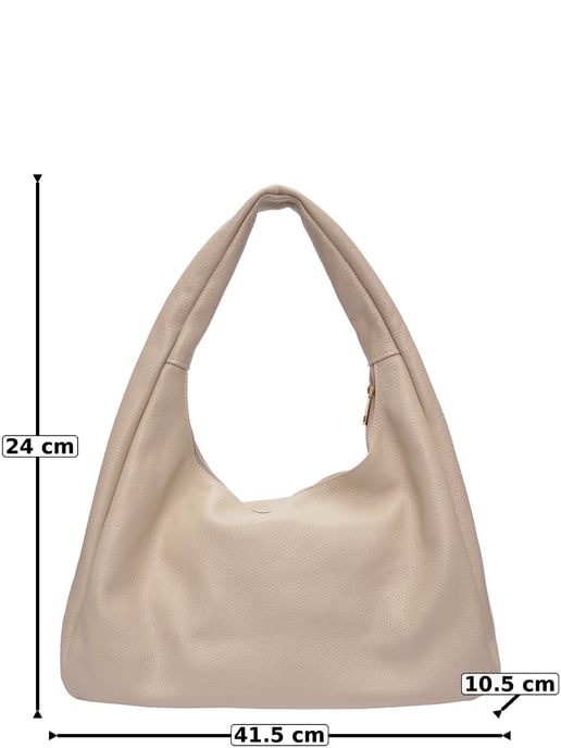 Roberta M Beige Rindsledertasche - Image 6