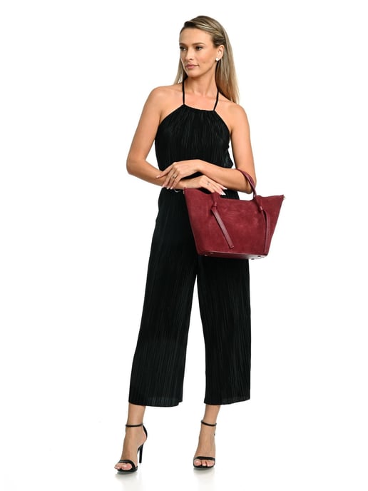 Isabella Rhea Burgund Rindsledertasche - Image 5