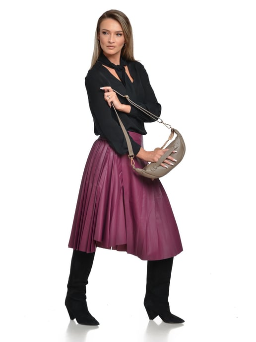 Roberta M Beige Rindsledertasche - Image 5