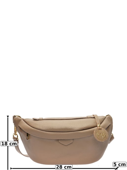 Roberta M Beige Rindsledertasche - Image 6