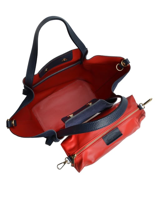 Isabella Rhea Blau Rindsledertasche - Image 4