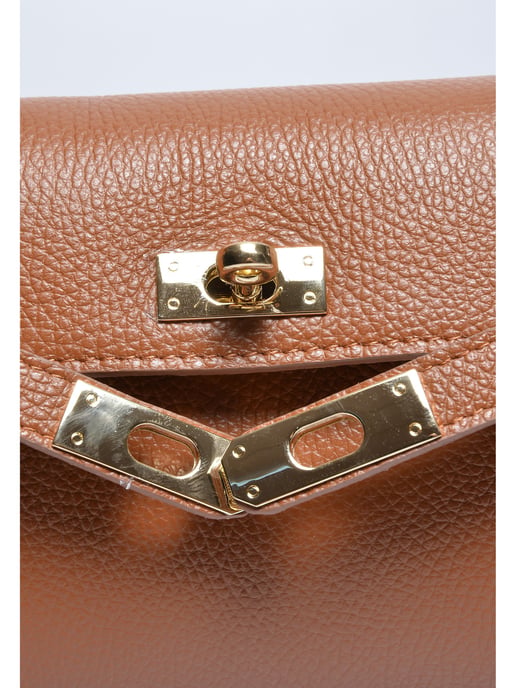 Anna Luchini Braun Rindsledertasche - Image 3