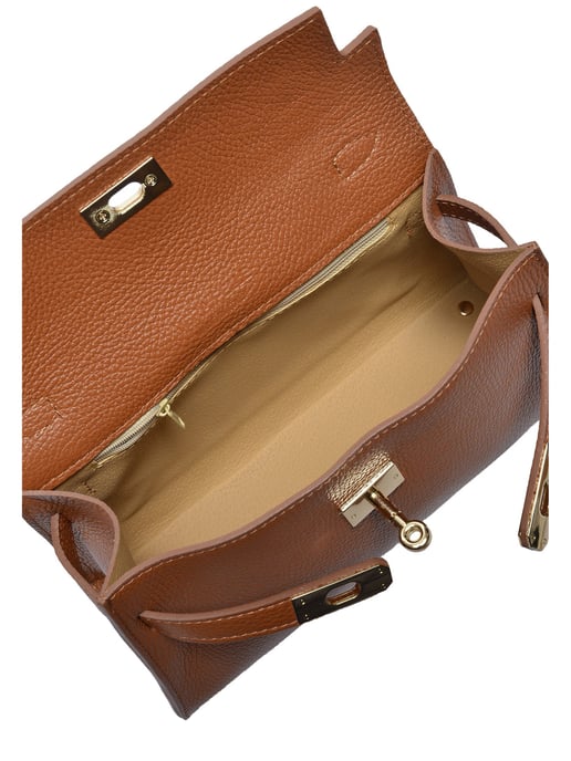 Anna Luchini Braun Rindsledertasche - Image 4