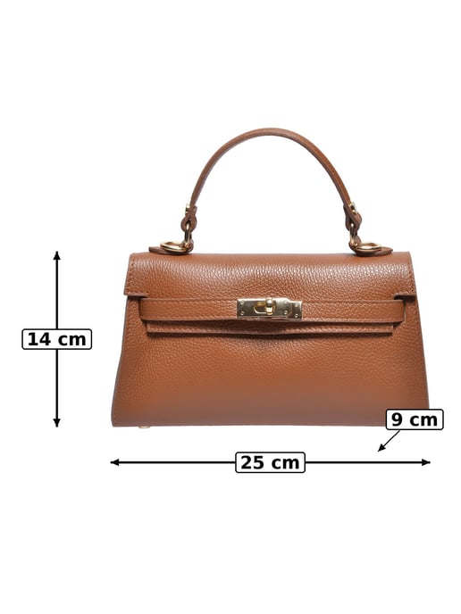 Anna Luchini Braun Rindsledertasche - Image 5