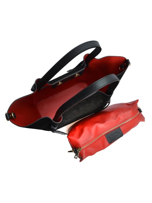 Isabella Rhea Schwarz Rindsledertasche - Image 4