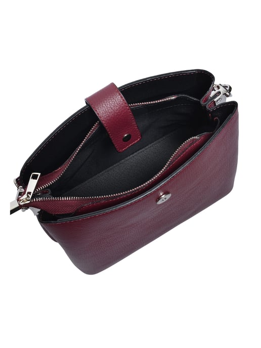 Isabella Rhea Weinfarbe Rindsledertasche - Image 4