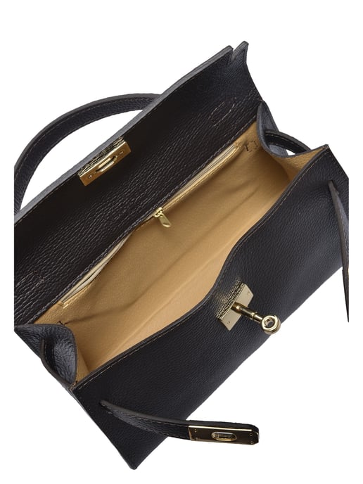Anna Luchini Kastanienbraun Rindsledertasche - Image 4