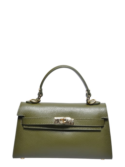 Anna Luchini Khaki Rindsledertasche - Image 1