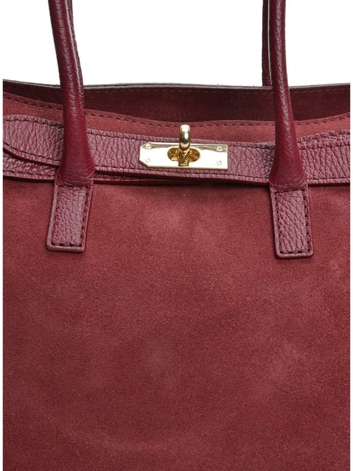 Isabella Rhea Burgund Rindsledertasche - Image 3