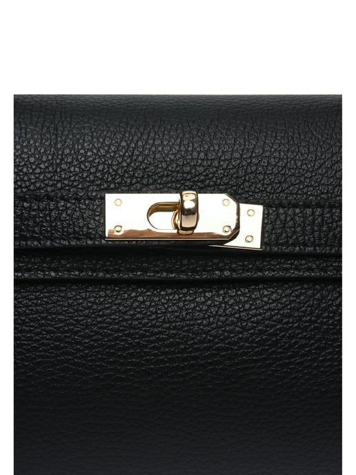Anna Luchini Schwarz Rindsledertasche - Image 3