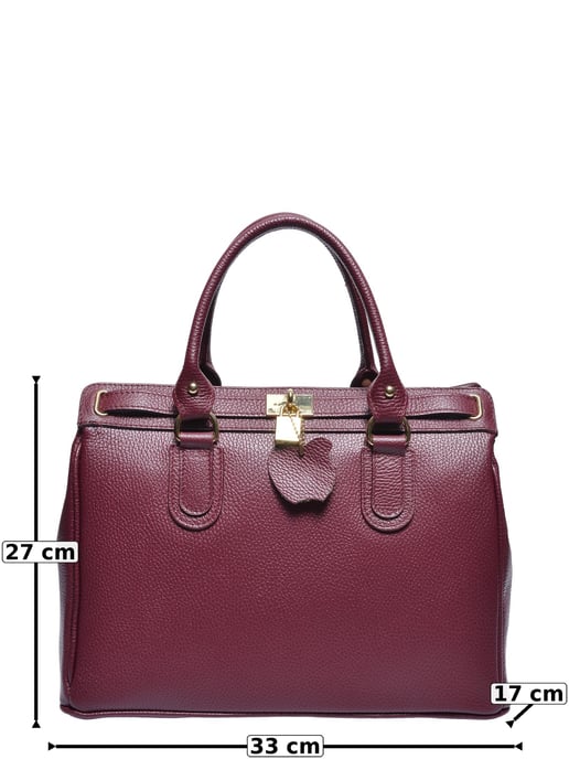 Roberta M Weinfarbe Rindsledertasche - Image 5