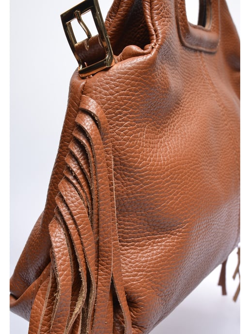 Anna Luchini Braun Rindsledertasche - Image 3