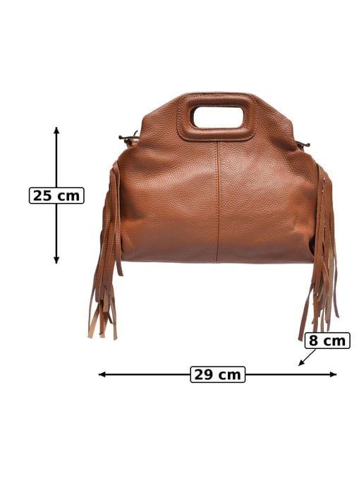 Anna Luchini Braun Rindsledertasche - Image 5