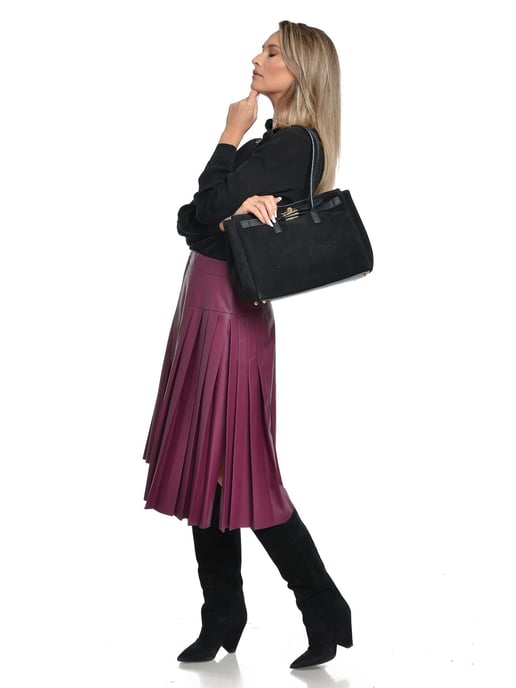 Isabella Rhea Schwarz Rindsledertasche - Image 5