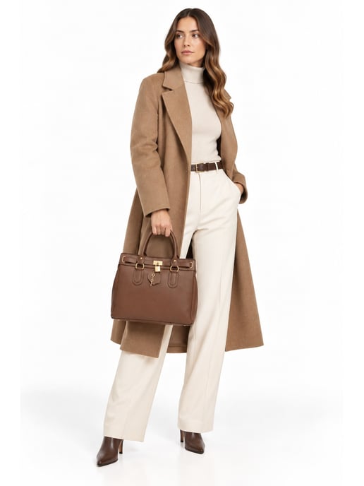 Roberta M Kastanienbraun Rindsledertasche - Image 6