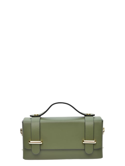 Isabella Rhea Khaki Rindsledertasche - Image 1