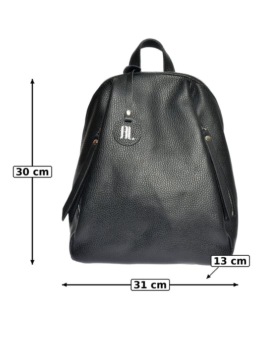 Anna Luchini Schwarz Rindsledertasche - Image 6