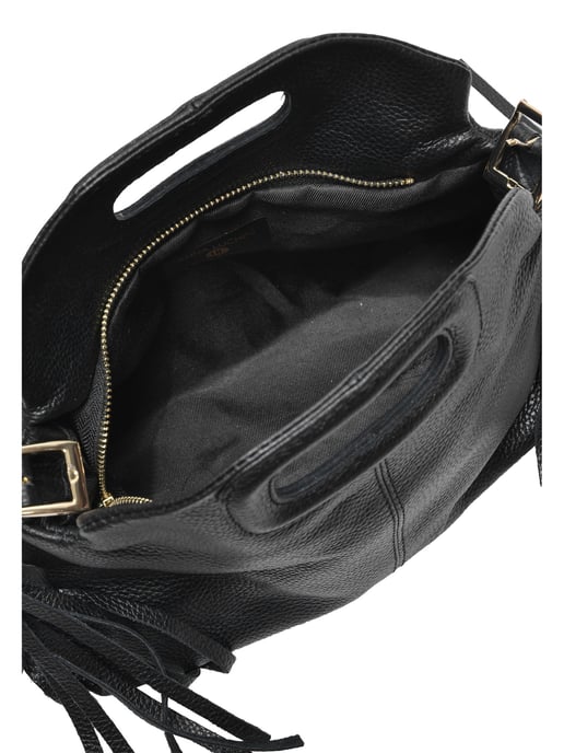 Anna Luchini Schwarz Rindsledertasche - Image 4