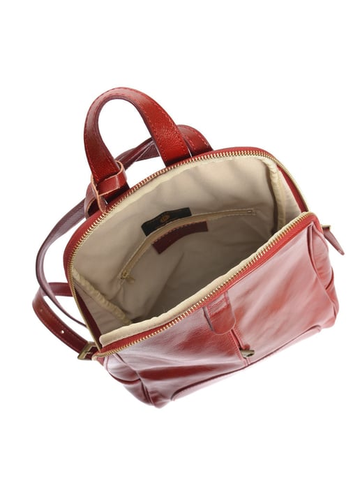 Anna Luchini Rot Rindsledertasche - Image 4