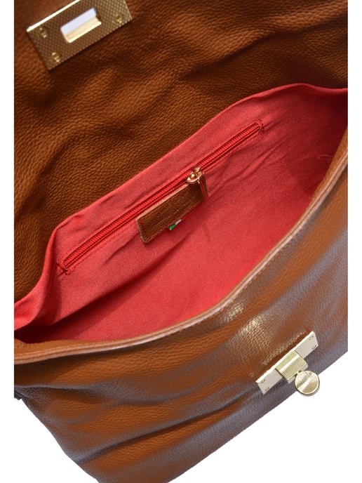 Anna Luchini Braun Rindsledertasche - Image 4