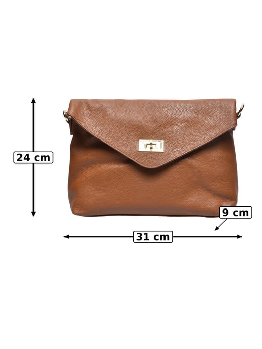 Anna Luchini Braun Rindsledertasche - Image 5