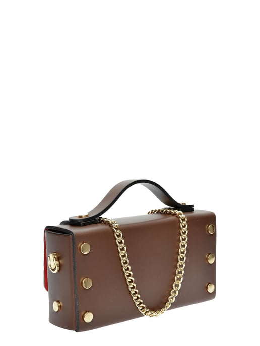 Isabella Rhea Kastanienbraun Rindsledertasche - Image 2