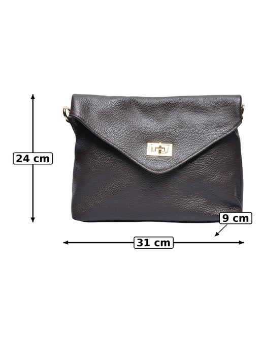 Anna Luchini Kastanienbraun Rindsledertasche - Image 2