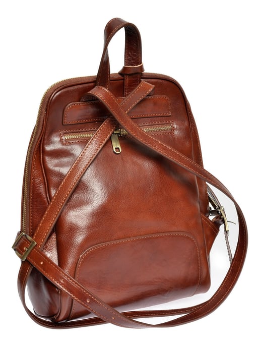 Anna Luchini Kastanienbraun Rindsledertasche - Image 2