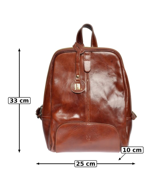 Anna Luchini Kastanienbraun Rindsledertasche - Image 4