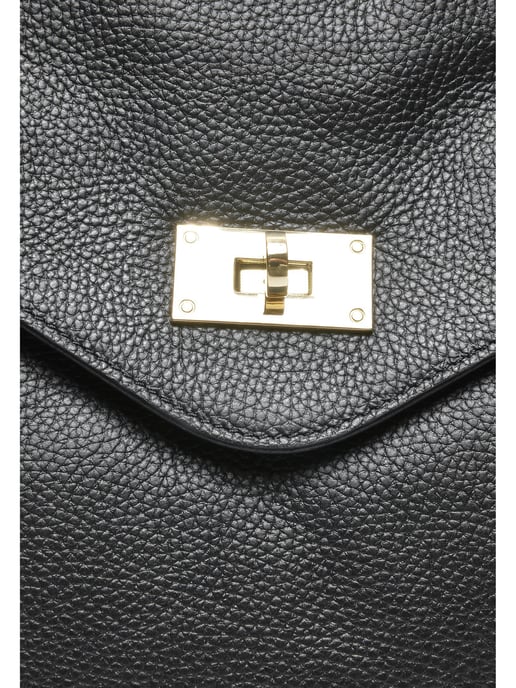 Anna Luchini Schwarz Rindsledertasche - Image 3