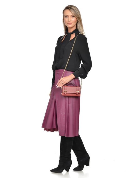 Isabella Rhea Rot Rindsledertasche - Image 5