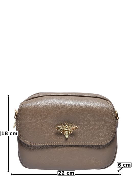 Roberta M Beige Rindsledertasche - Image 5
