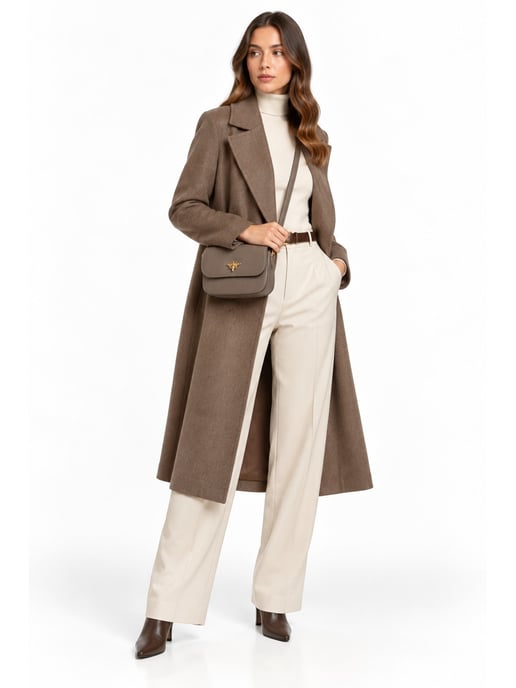 Roberta M Beige Rindsledertasche - Image 6