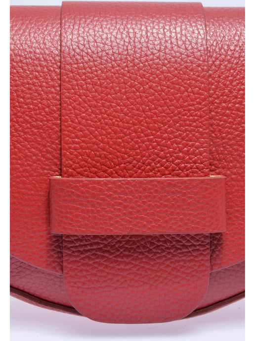 Anna Luchini Rot Rindsledertasche - Image 3
