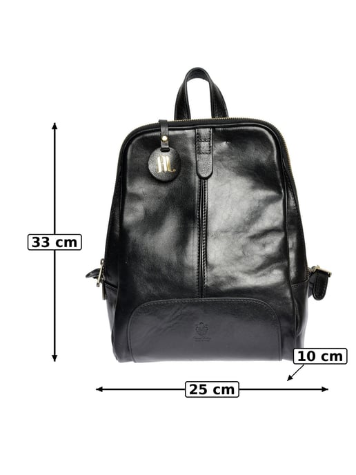 Anna Luchini Schwarz Rindsledertasche - Image 6