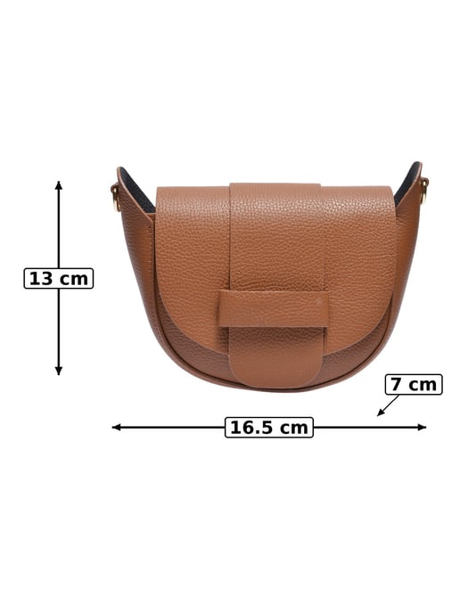 Anna Luchini Braun Rindsledertasche - Image 5
