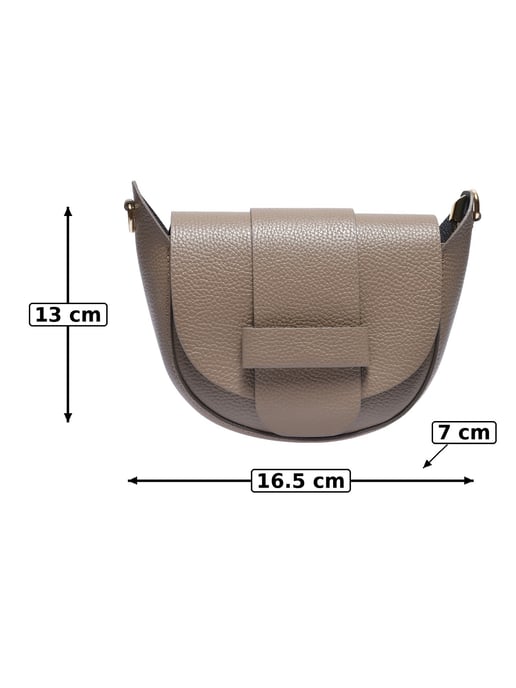 Anna Luchini Beige Rindsledertasche - Image 5