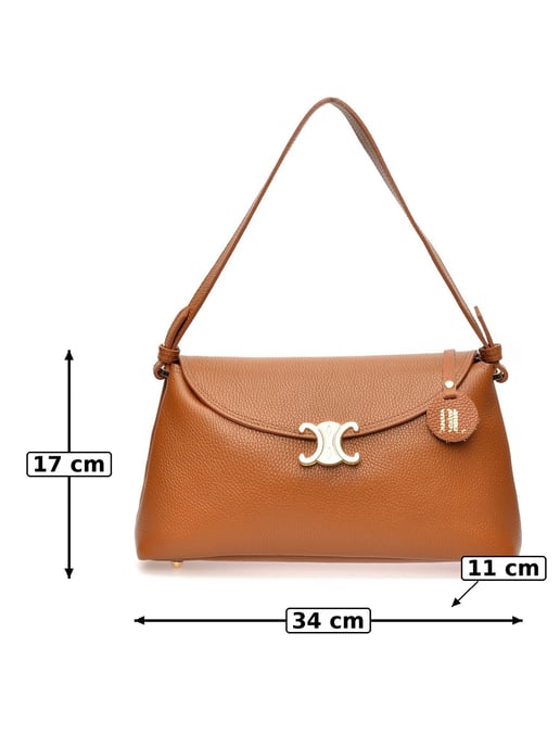 Anna Luchini Braun Rindsledertasche - Image 6