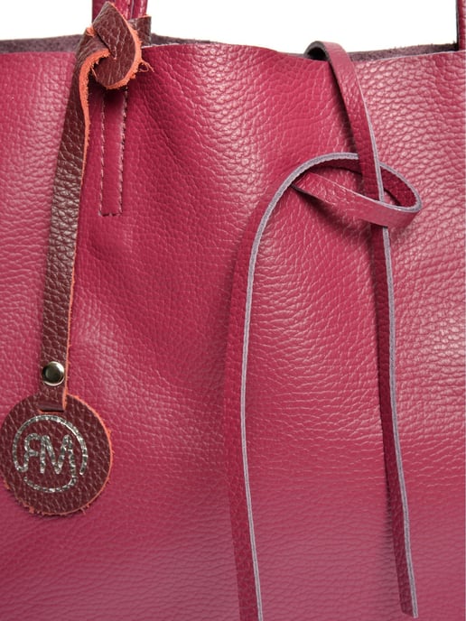 Roberta M Weinfarbe Rindsledertasche - Image 3