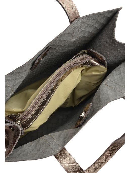 Anna Luchini Bronze Rindsledertasche - Image 3