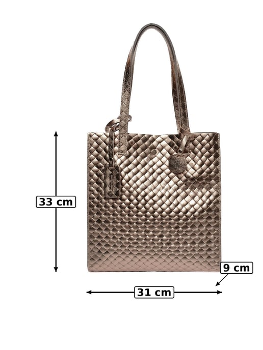 Anna Luchini Bronze Rindsledertasche - Image 5